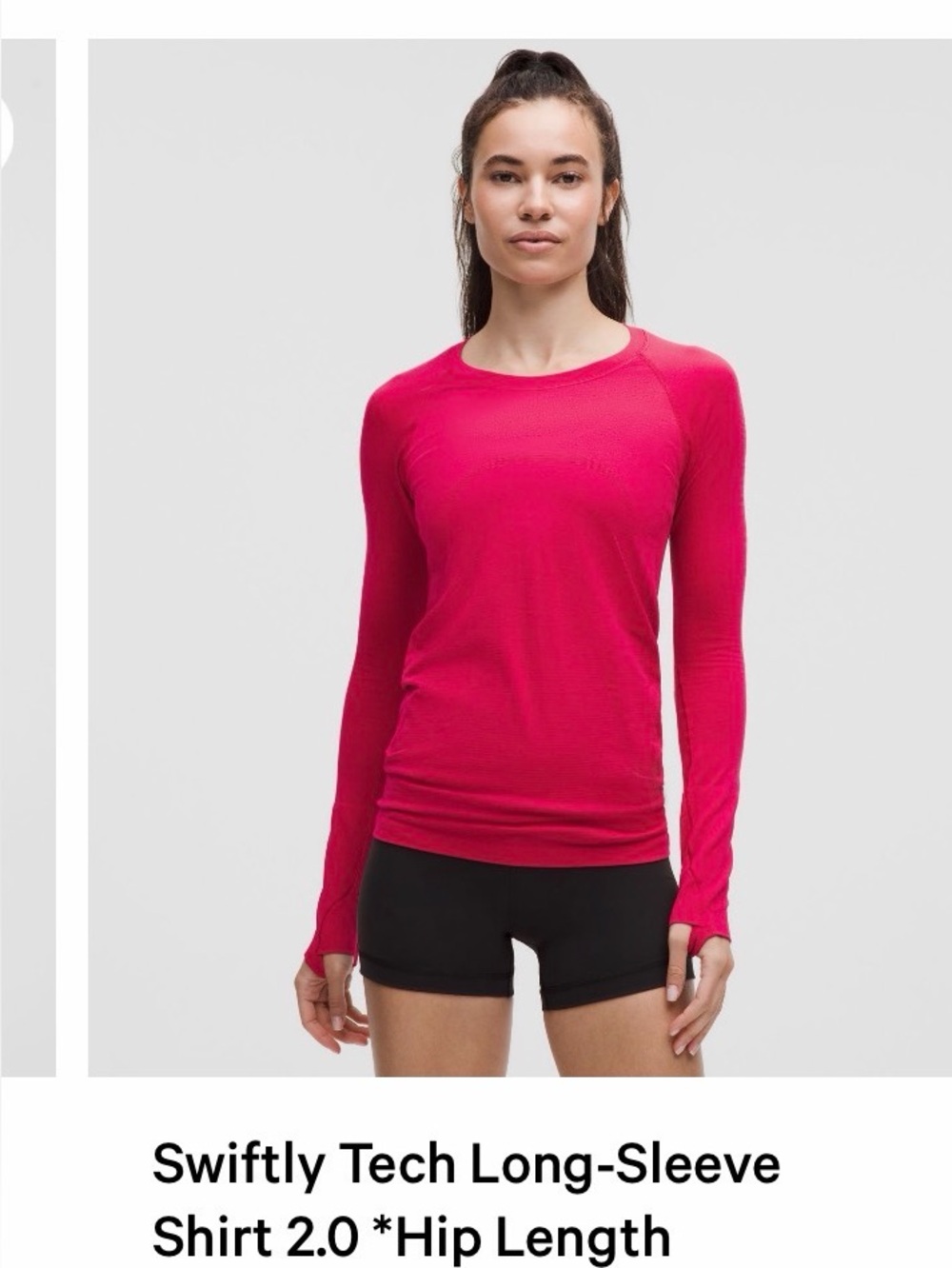 Lululemon Swiftly Tech Long Sleeve - Hip Length